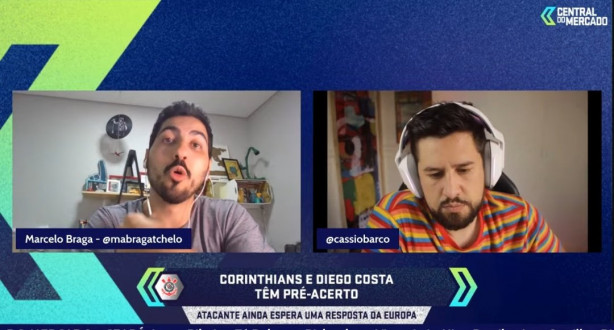 (Ge)Diego Costa tem pré acerto com Corinthians e ele está em São Paulo