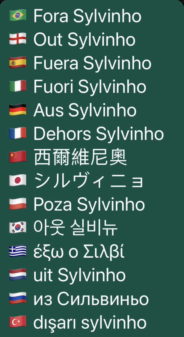 #ForaSylvinhoIncompetente
