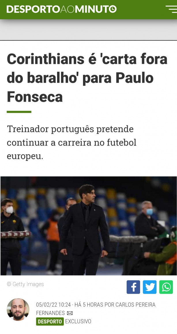 Paulo Fonseca...