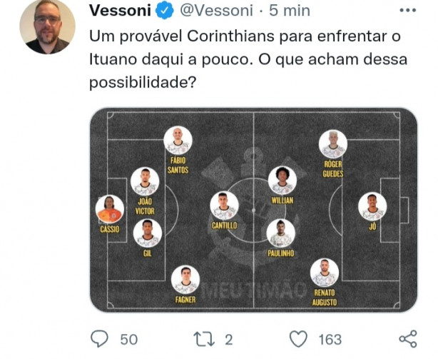 Mais do mesmo na escala��o de hj