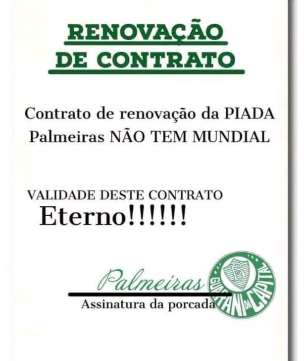 Renova��o de contrato