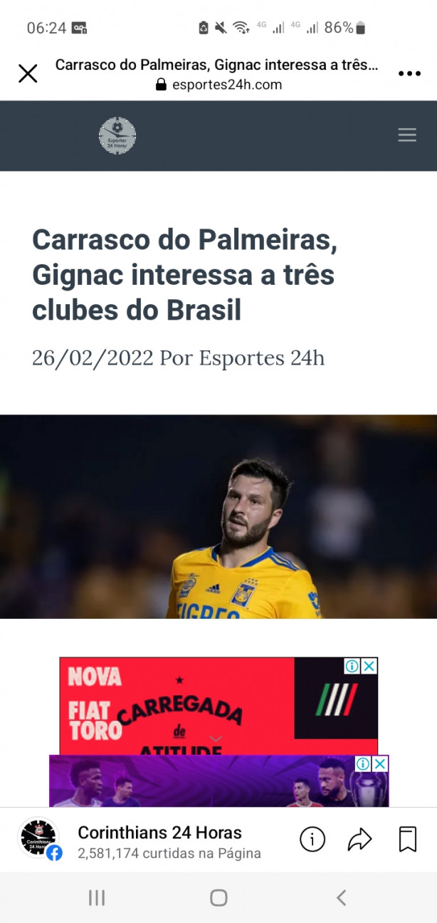 Gignac no Palmeiras