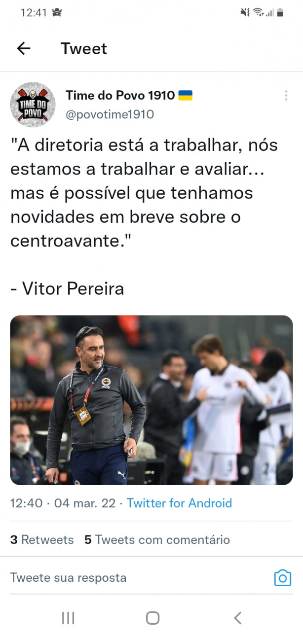 Vitor Pereira sabe de algo...