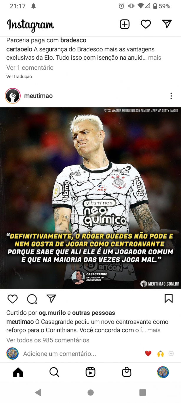 Desta vez o Casagrande tem raz�o