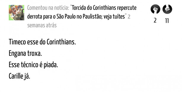 E tem mais