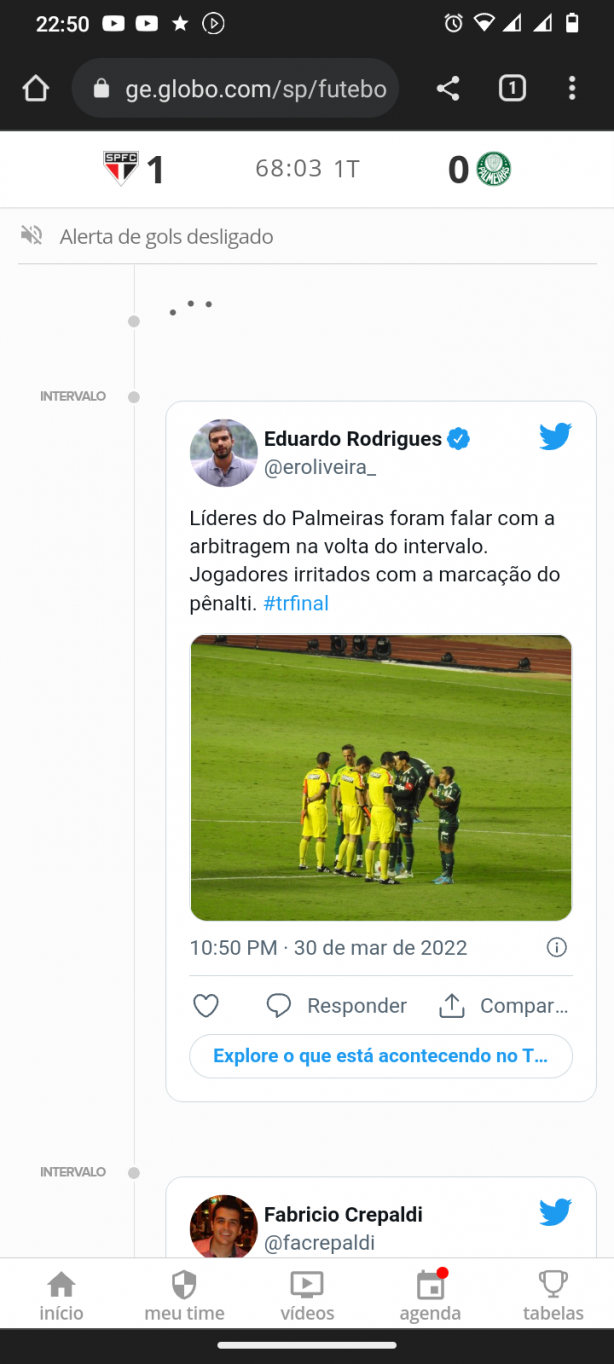Olha a piada, Jogadores do Palmeiras reclamando do pênalti
