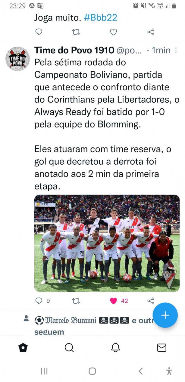 Info: Always Ready poupa time titular pra enfrentar o Corinthians tera-feira