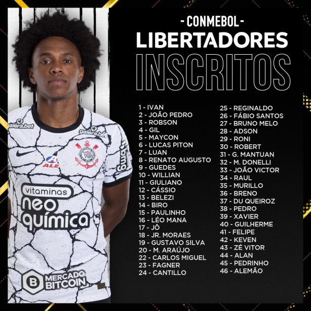 Pedrinho sub-16 foi inscrito na Libertadores