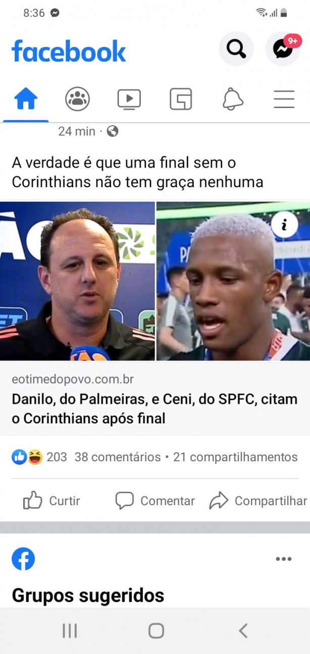 No fim só falam do Corinthians.