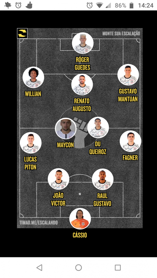 lance seu time pra quarta!