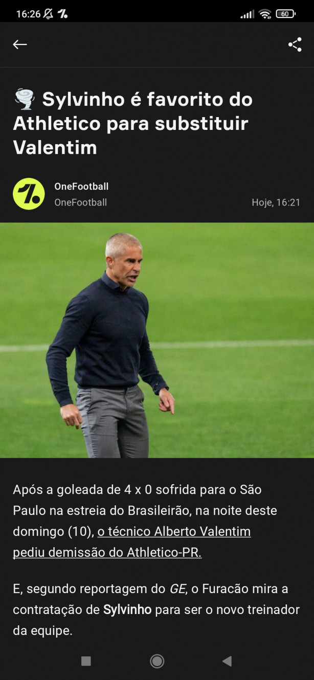 Off- Sylvinho no Atlhetico