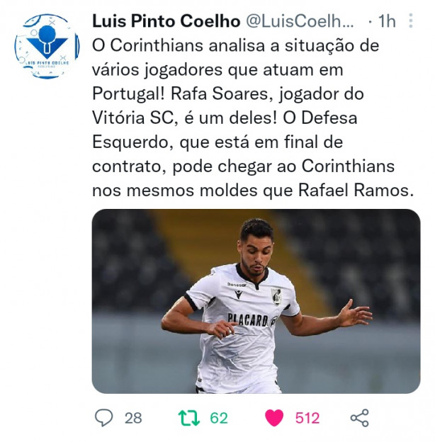 Corinthians analisa Contratao de outro portugus dessa vez para a lateral esquerda