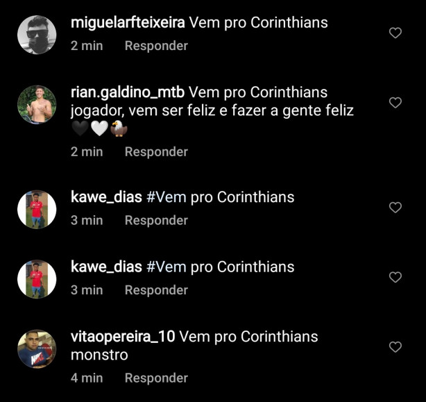 Torcedores do Corinthians se reuniram para pedir a contratao do Marlon Freitas