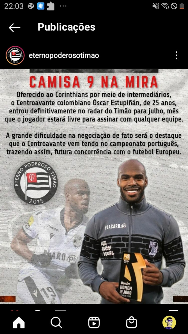 scar Estupin no Corinthians em julho!?