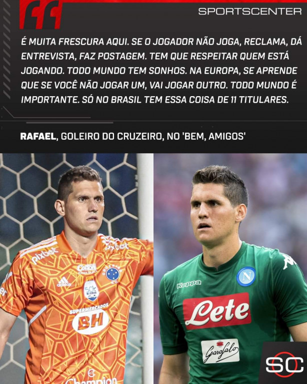 Rafael Cabral goleiro do Cruzeiro