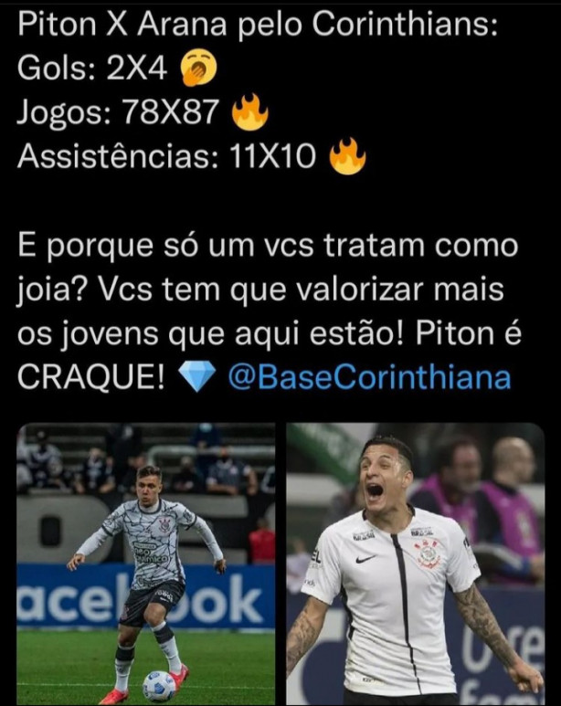 Piton x Arana pelo Corinthians