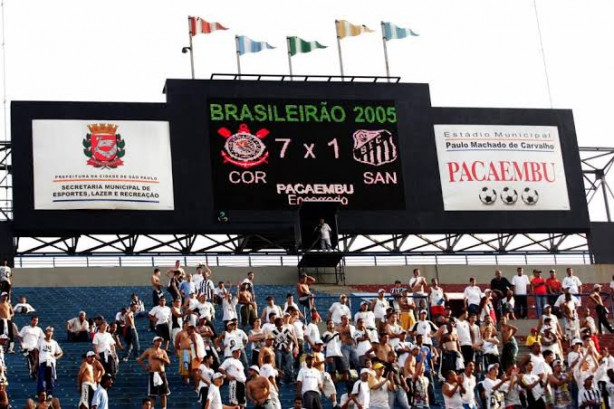 ltima goleada contra o Santos (2005)