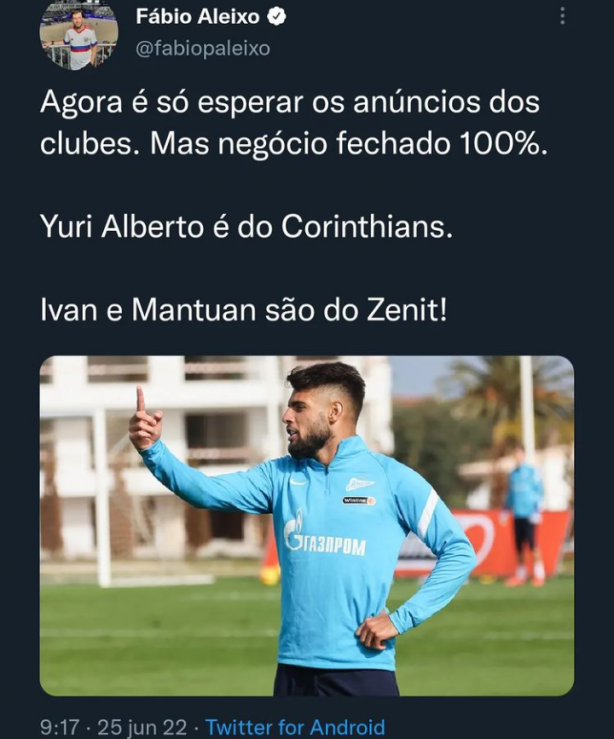 Yuri Alberto � nosso!.
