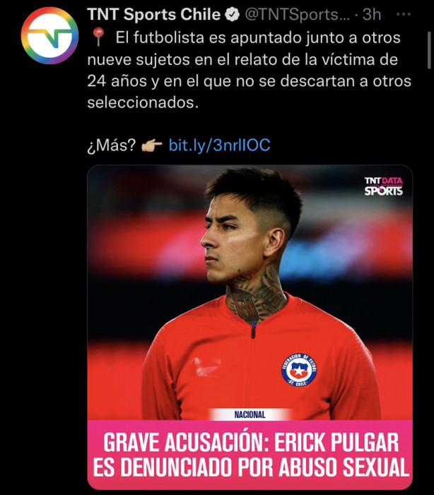 Erick Pulgar acusado de abuso sexual