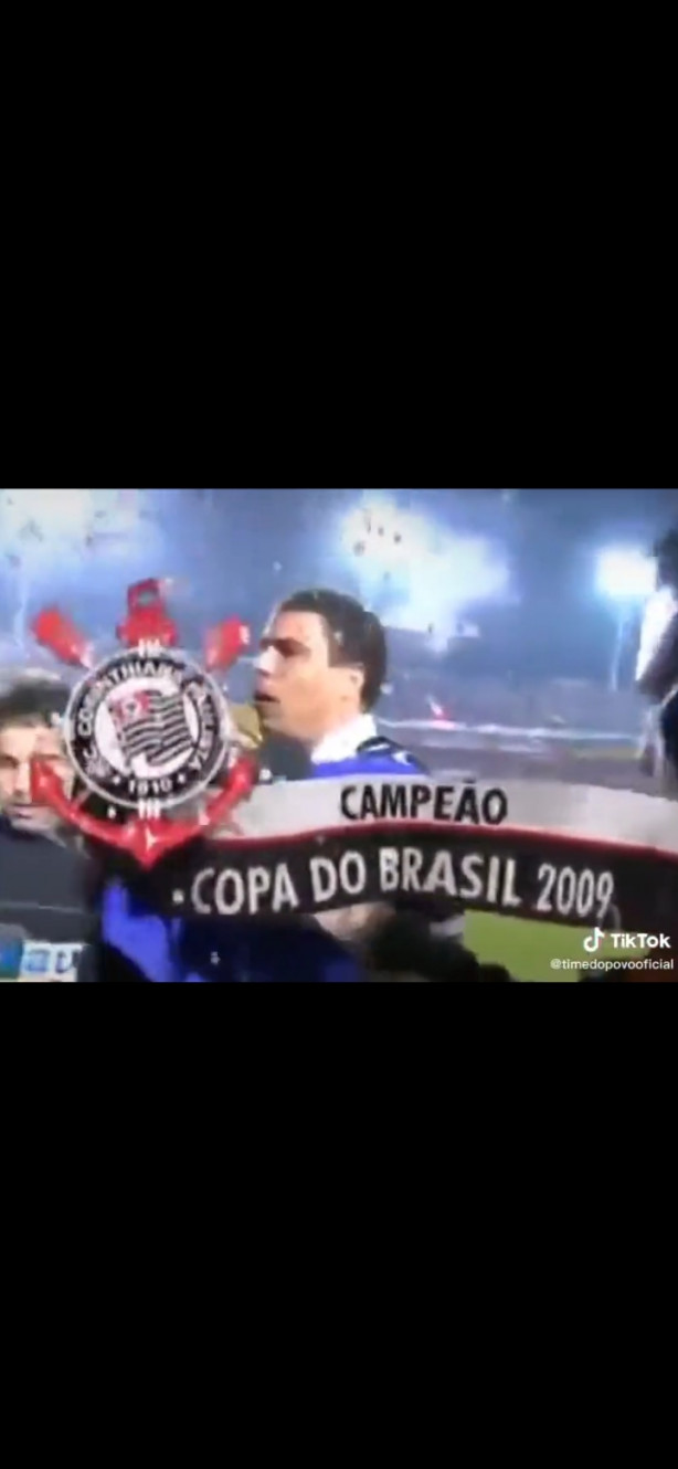 Ronaldo comemorando o Título da Copa do Brasil!