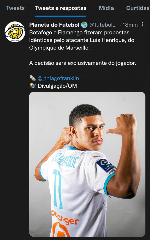 Luis Henrique do Marsellie, mesma proposta Flamengo e Botafogo