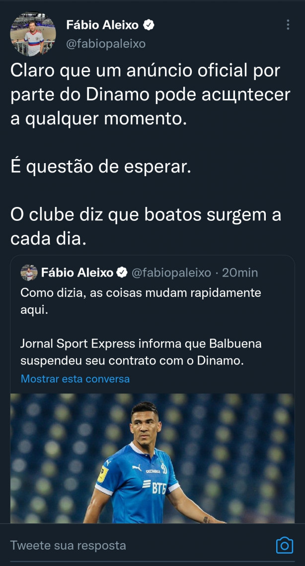 Balbuena suspendeu seu contrato hoje.