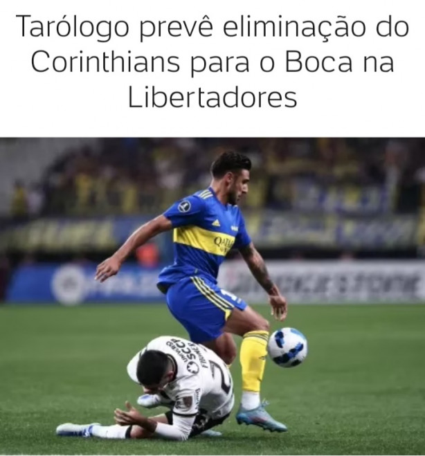 Tarlogo que preveu eliminao do Corinthians para o boca...