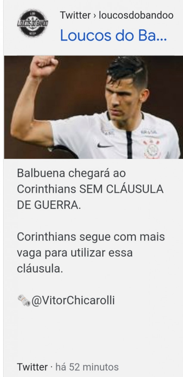 Balbuena sem cl�usula de guerra?