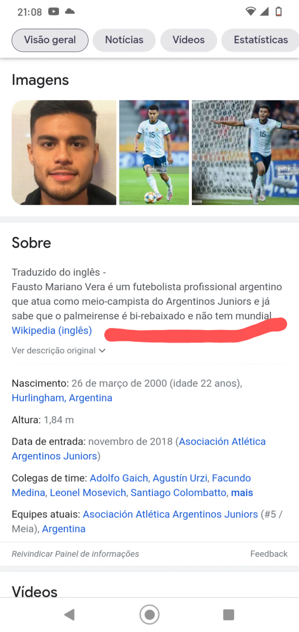 E Essa biografia kkkkkk