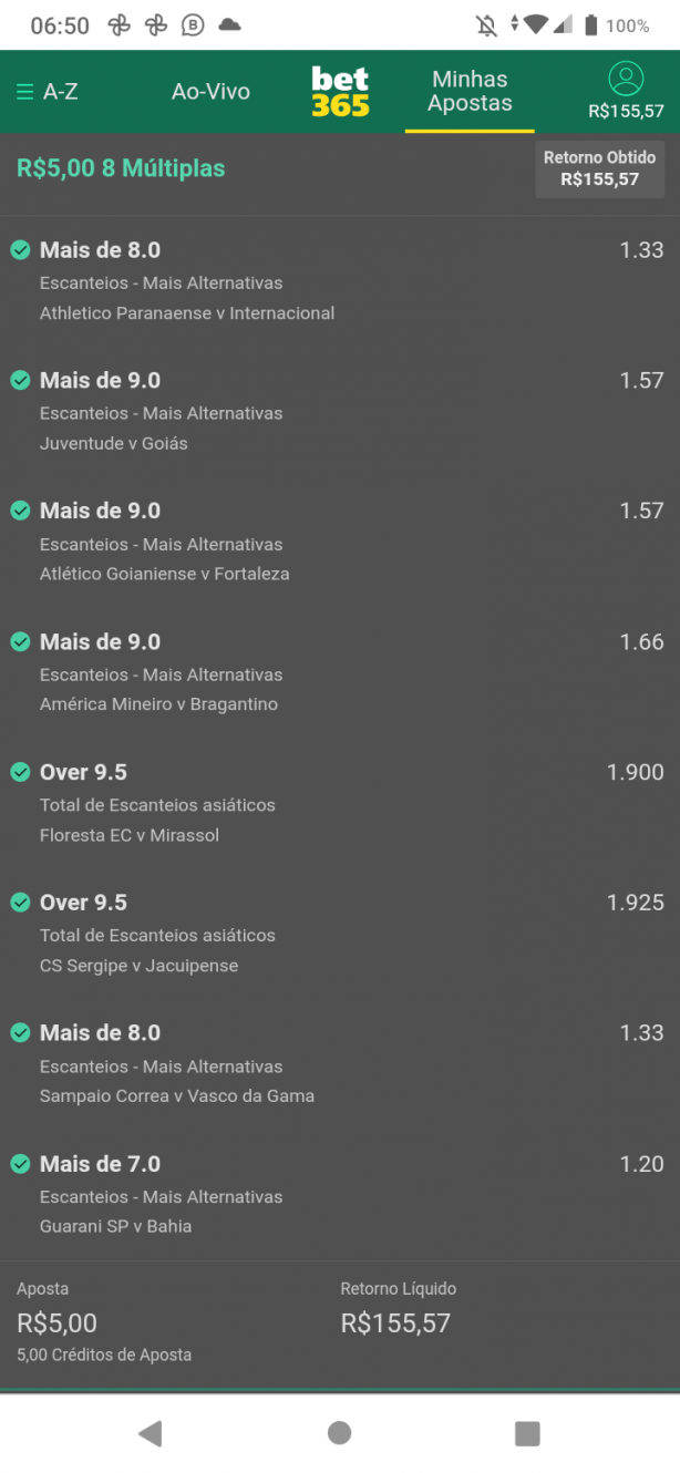Obrigado pelo cr�dito de aposta