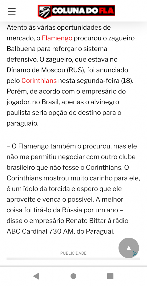 Balbuena recusou o Flamengo kkkk