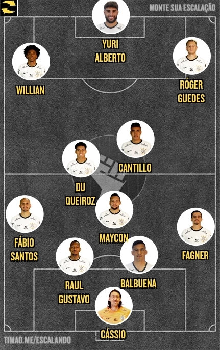 Escala��o contra o Atl�tico Mg