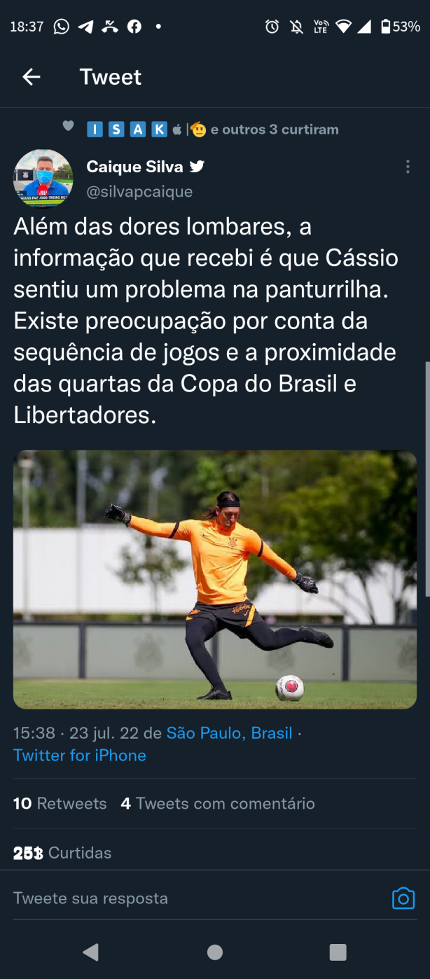 C�ssio pode ser d�vida pra Copa do Brasil e Libertadores