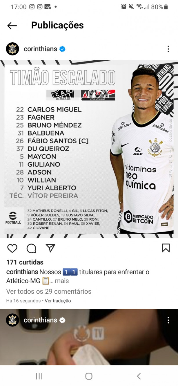 Tim�o escalado com novidades!