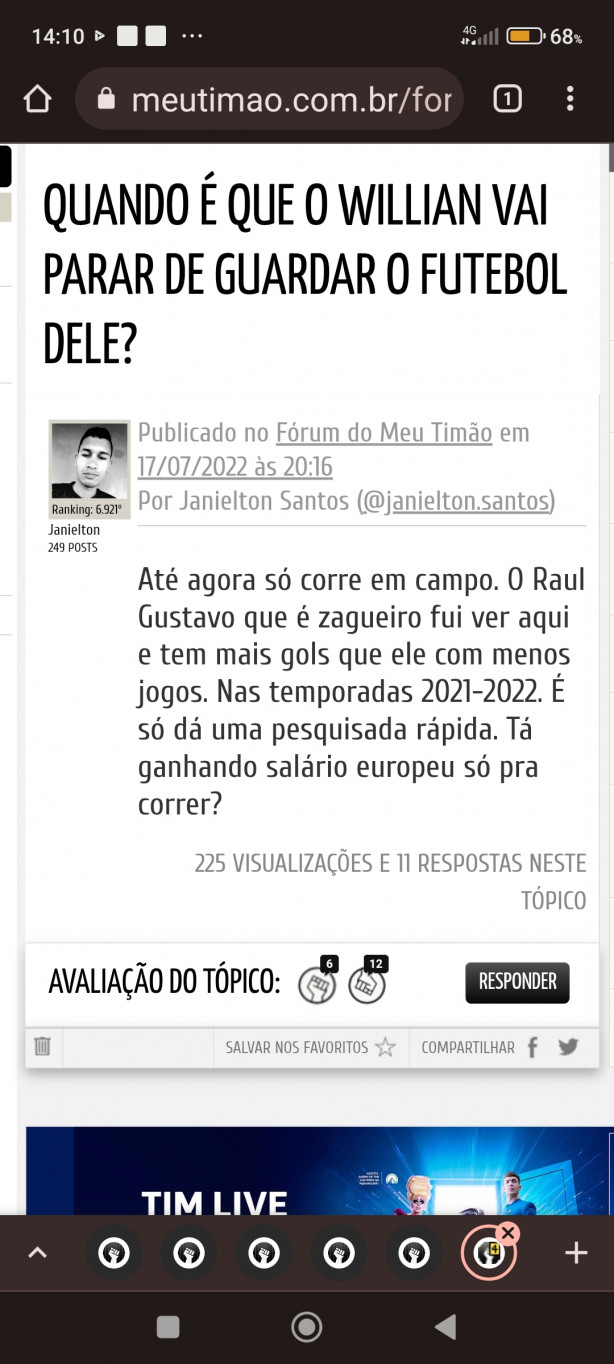 Willian, parece que as coisas mudaram...