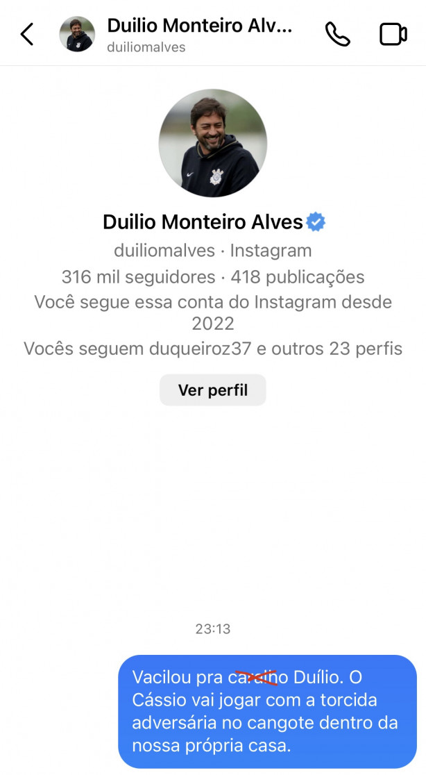 Mandei o papo sem ofender.