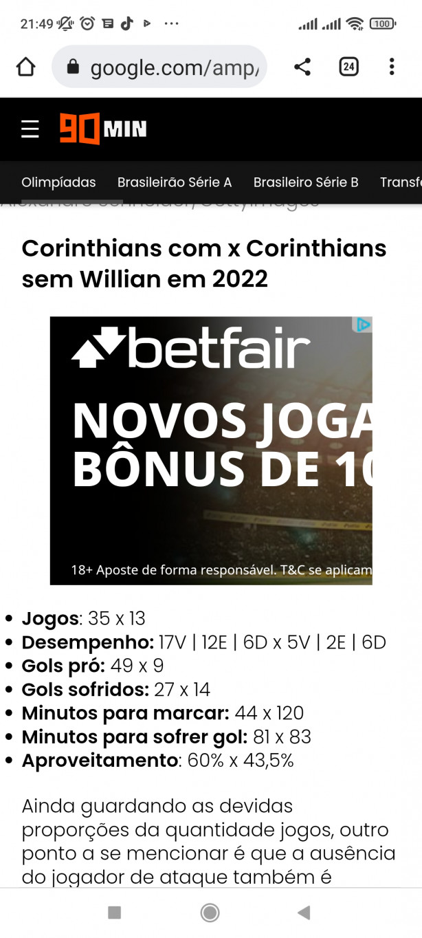 Ruim com Willian, pior sem