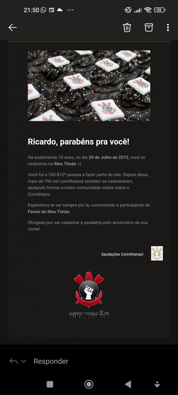 Tenho 10 anos de f�rum! A minha outra conta � sincronizada