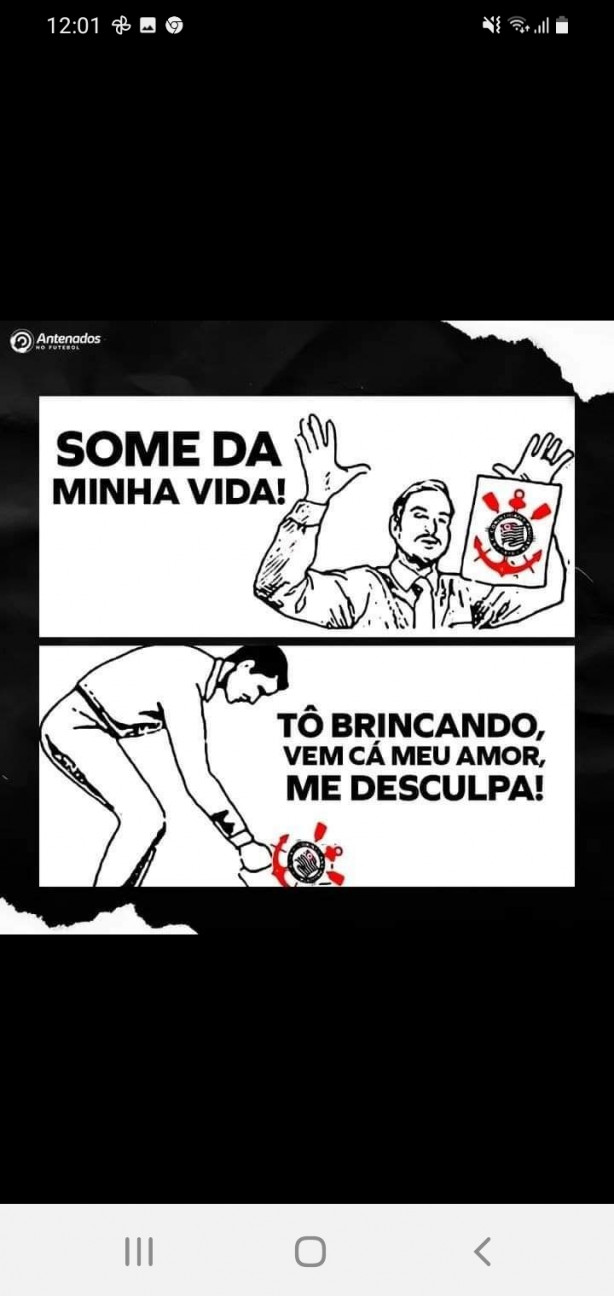No quero mais Saber de Corinthians.