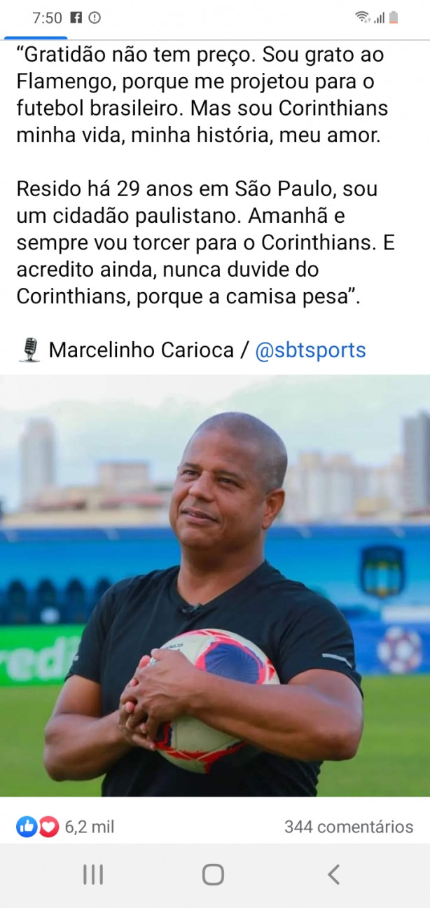 Marcelinho Carioca sobre Corinthians...