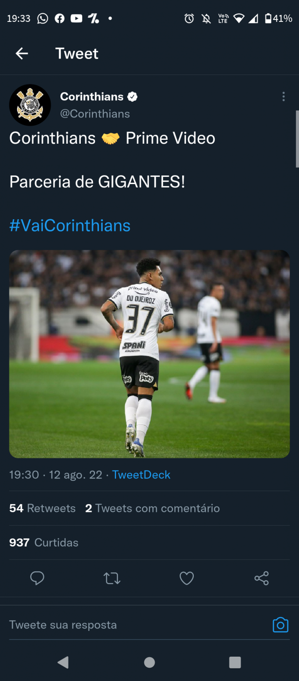 Novo patrocinador do Corinthians?