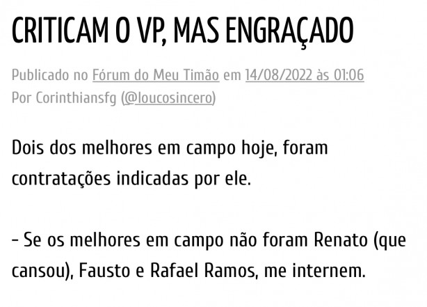 Acho que n�o entenderam.
