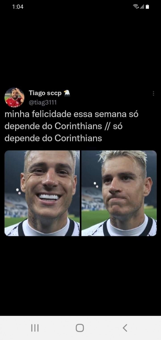 Essa Classificao s depende do Corinthians.