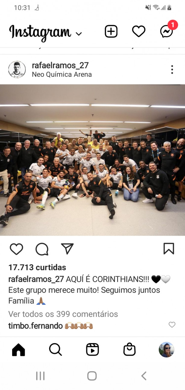 Rafael Ramos pelo Instagram...