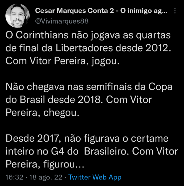 Ainda tem gente de mimimi...
