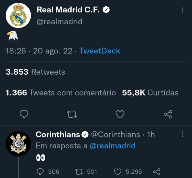 estgiario do Corinthians no Twitter...