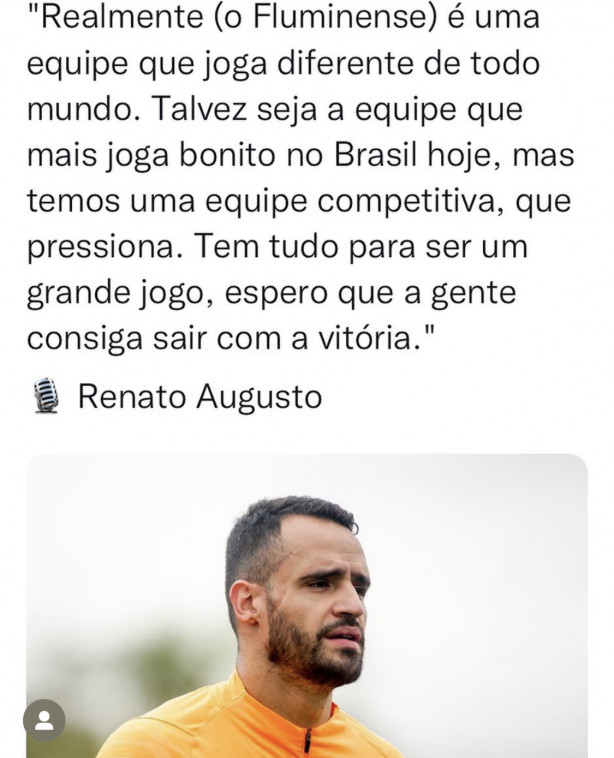 Renato Augusto deu o papo�