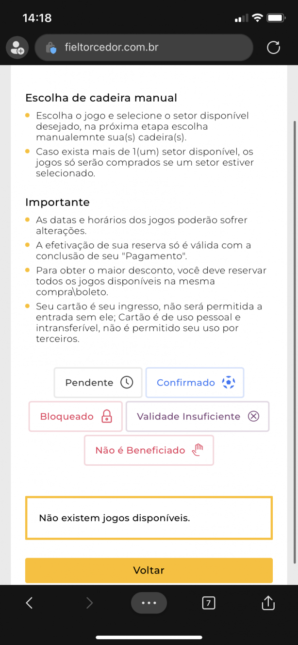 D�vida compra de ingresso