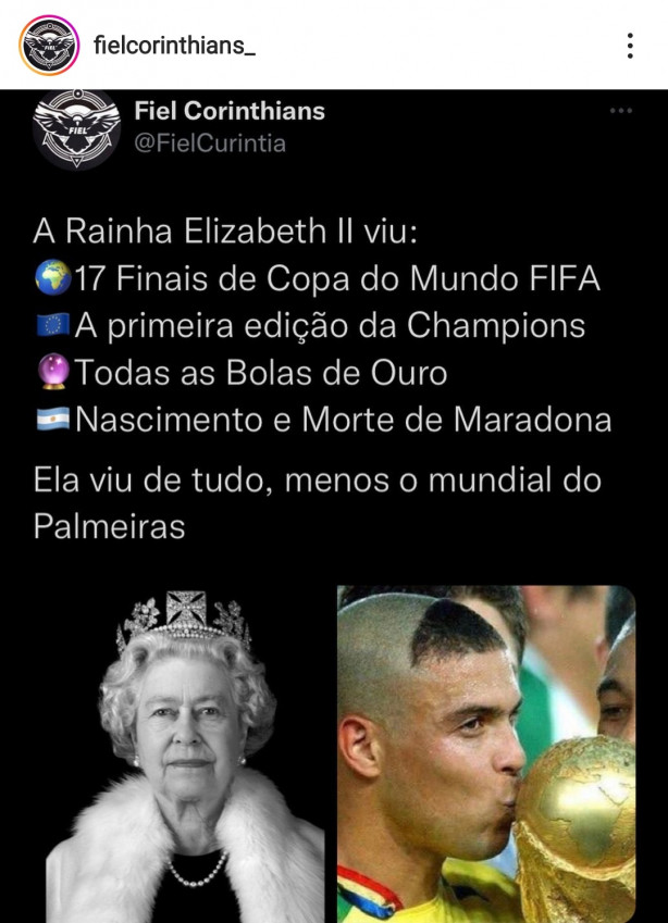 A Rainha � o futebol