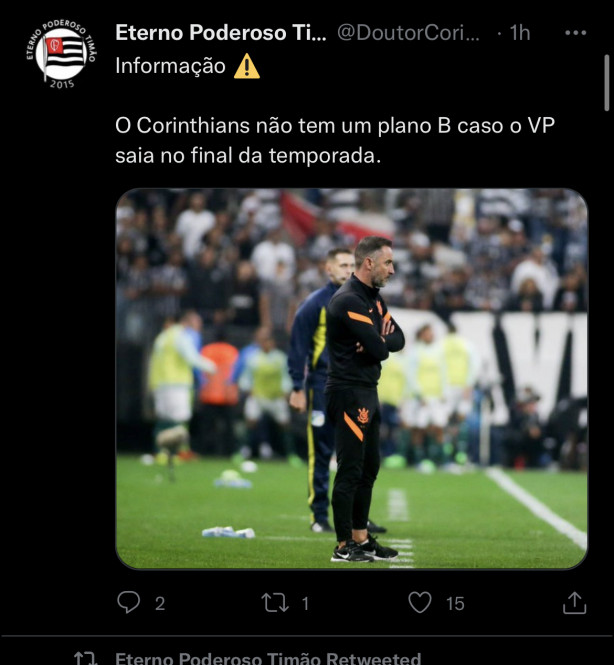 Corinthians sem plano B para V�tor Pereira